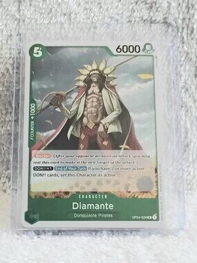 3/$25 Mint Rare One Piece Diamonte Holo Character Card OP04-028 by Bandai!!